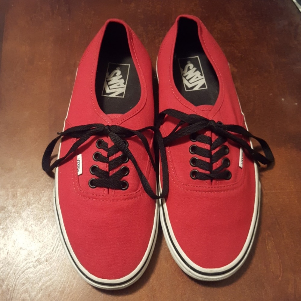 Vans authentic chilli pepper/black shoes!